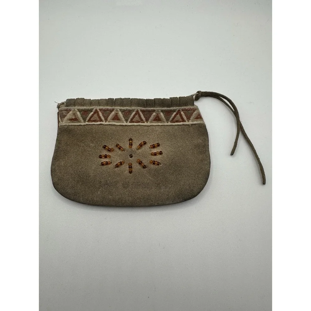 Leather Zipper Coin Purse Lake George NY‎
